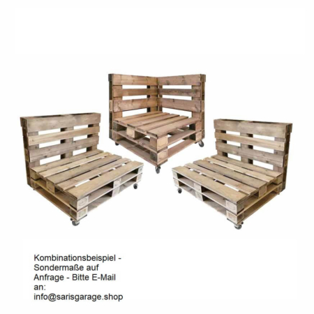 ᐅᐅ Outdoor Paletten Ecklounge Modul I Palettenmöbel