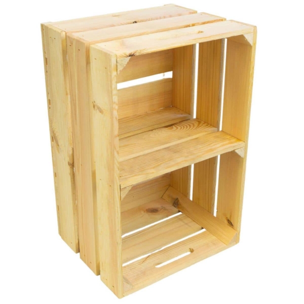 Natur Holzkiste Deko Regal Kiste Holz X X Cm