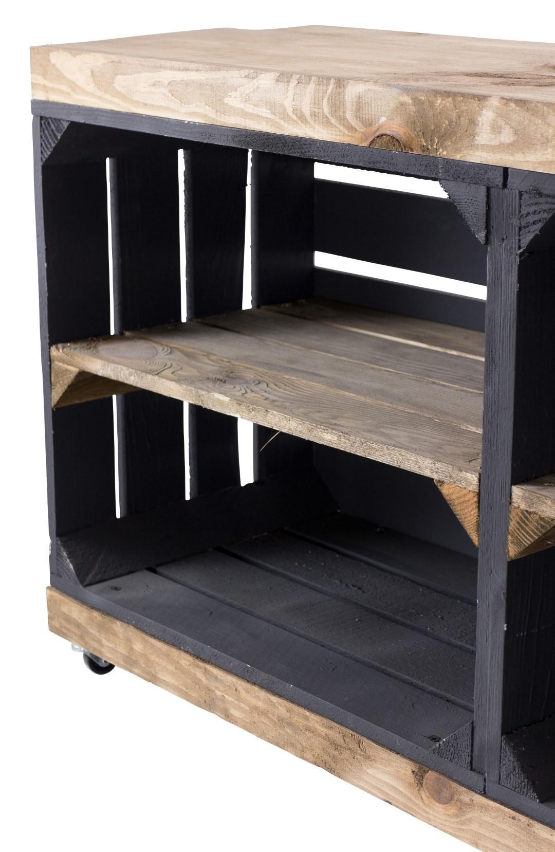 Schrank aus Regalkisten - Sideboard Kommode | 100x30x50cm