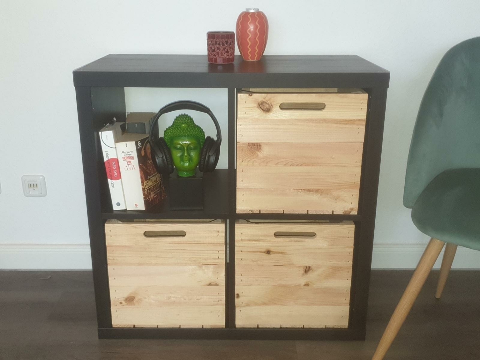 Holzkiste Natur Kallax Ikea Regal Kisten Kaufen